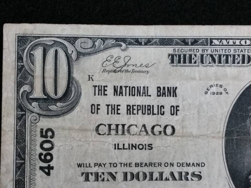 1929 Chicago National Bank Note