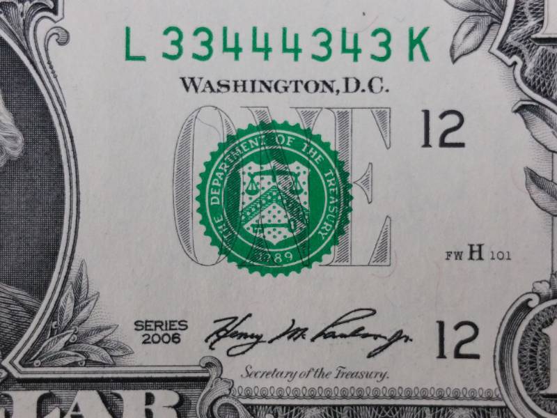 Liars Poker Fancy Serial Number $1 Note