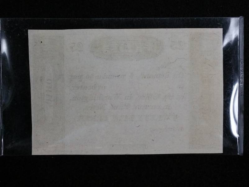 Rare 1819 Ohio Griswold Odd Denomination Note 25