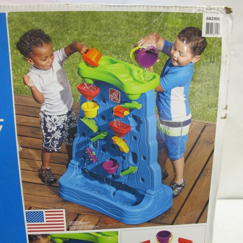 lot 111 image: Step 2 Waterfall Discovery Wall Kids Outdoor Water Play set - STEM