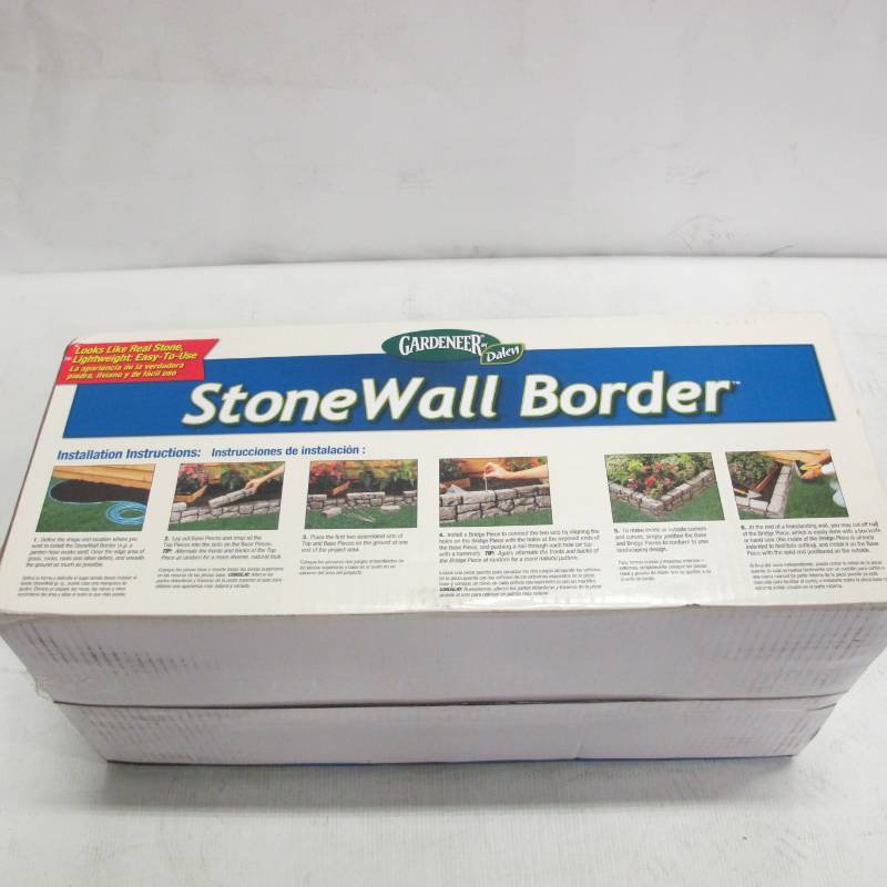 lot 47 image: Dalen Products 6 in. x 10 ft. Tan Stone Wall Border