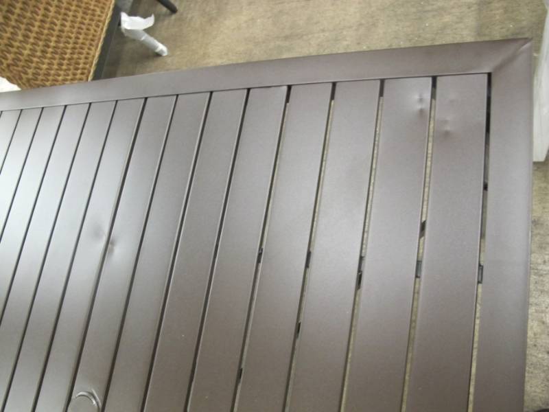 lot 7 image: Hampton Bay Square Metal Outdoor Dining Table