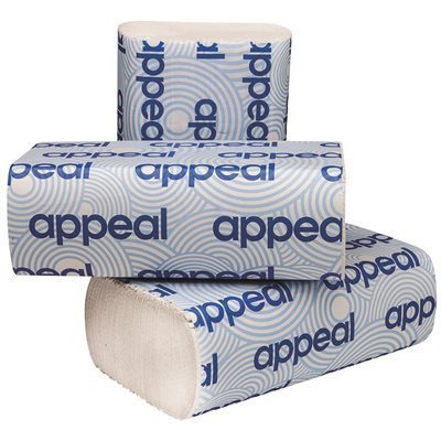 lot 474 image: Appeal White Multifold Paper Towels (250 Sheets per Pack 16 Packs per Case) APP12502-WB