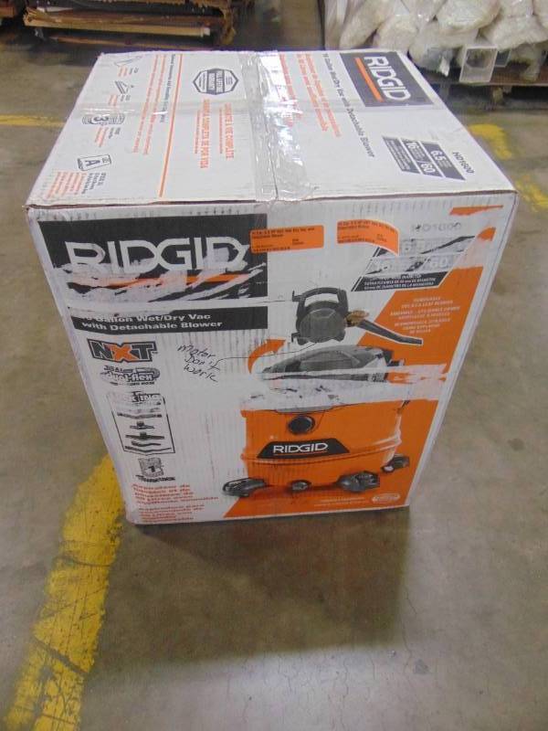 lot 89 image: Ridgid 16 Gal. 6.5 HP NXT Wet Dry Vac with Detachable Blower HD1600