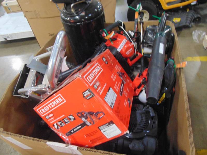 lot 57 image: WHOLESALE MIXED PALLET OF RETURNS - ENTIRE PALLET OF SHOP EQUIPMENT