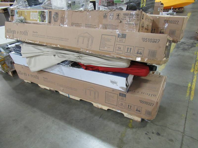 lot 200 image: WHOLESALE MIXED PALLET OF RETURNS - GAZEBOS AND MORE