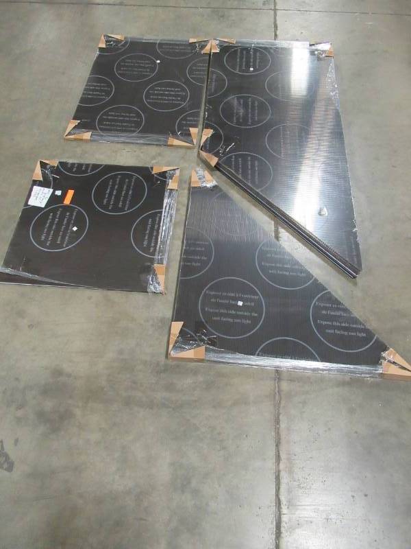 lot 228 image: Smoke Tinted Corrugated Plastic Panels - From Possible Green House Kit