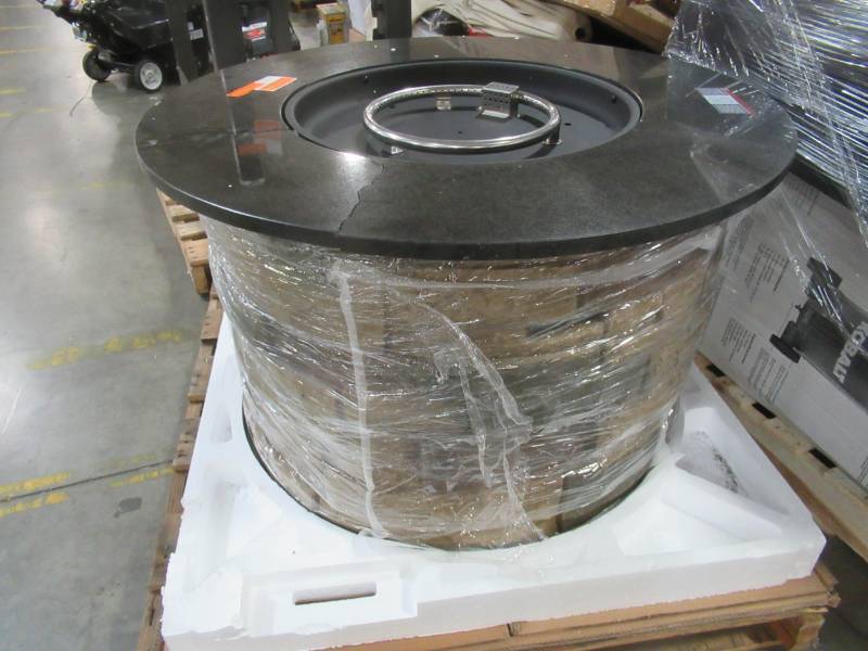 lot 240 image: Bond Canyon Ridge 36.6-in W 50,000-BTU Brown Composite Liquid Propane Fire Column 67385 - Cracked Granite Top