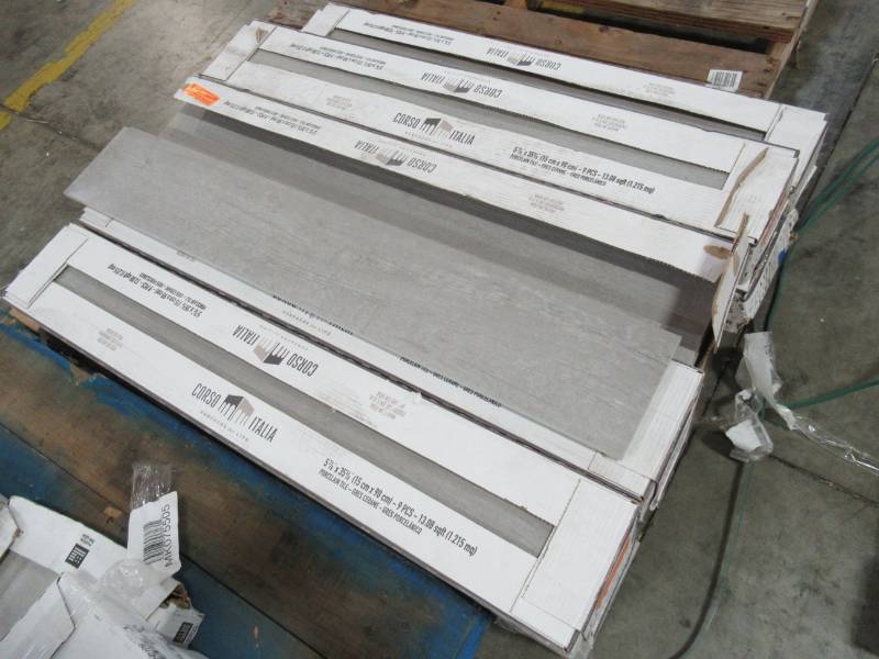 lot 270 image: Corso Italia Selva Grey 6 in. x 36 in. Porcelain Floor and Wall Tile (13.08 sq. ft.  case) -  9 Cases, 9 PcsCase
