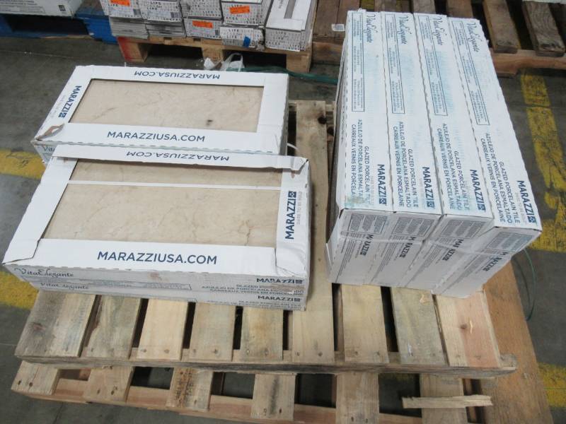 lot 271 image: Marazzi VitaElegante Crema 12 in. x 24 in. Porcelain Floor and Wall Tile (15.5 sq. ft.  case) - 8 Cases, 8 PcsCase.