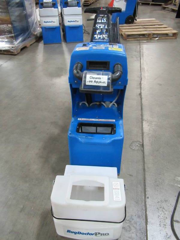 lot 287 image: Rug Doctor X3 Mighty Pro Professional Carpet Cleaner, WT-C2A - Untested Power Cord Cut, Leaks a Little. 291.3 Hours RunTime