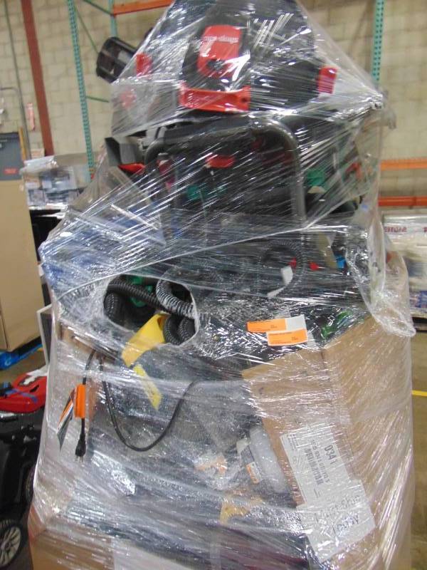 lot 72 image: WHOLESALE MIXED PALLET OF RETURNS - POWER TOOLS, SHOP EQUIPMENT AND MORE