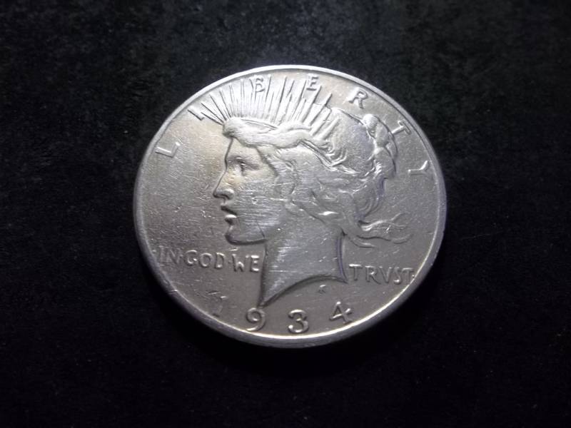 lot 61 image: 1934 S Silver Peace Dollar