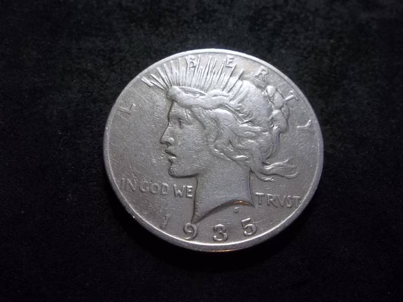 lot 63 image: 1935 S Peace Silver Dollar
