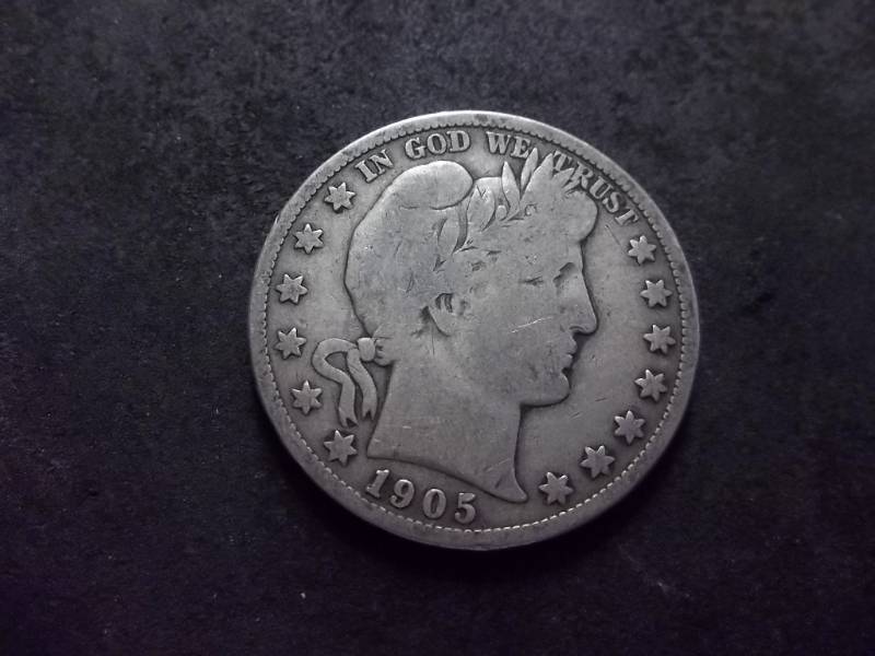 lot 77 image: 1905 S Barber Half Dollar