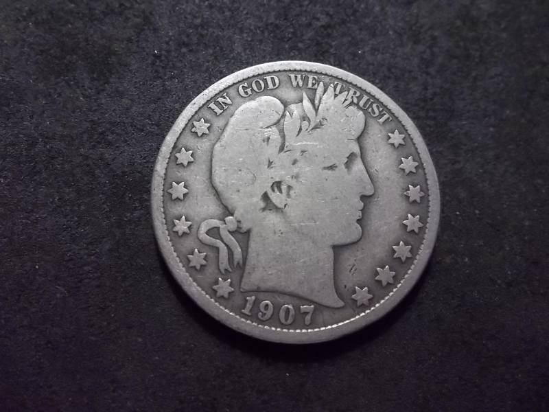 lot 81 image: 1907 Barber Half Dollar