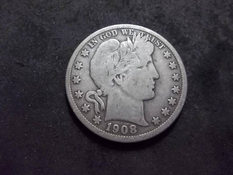 lot 85 image: 1908 O Barber Half Dollar