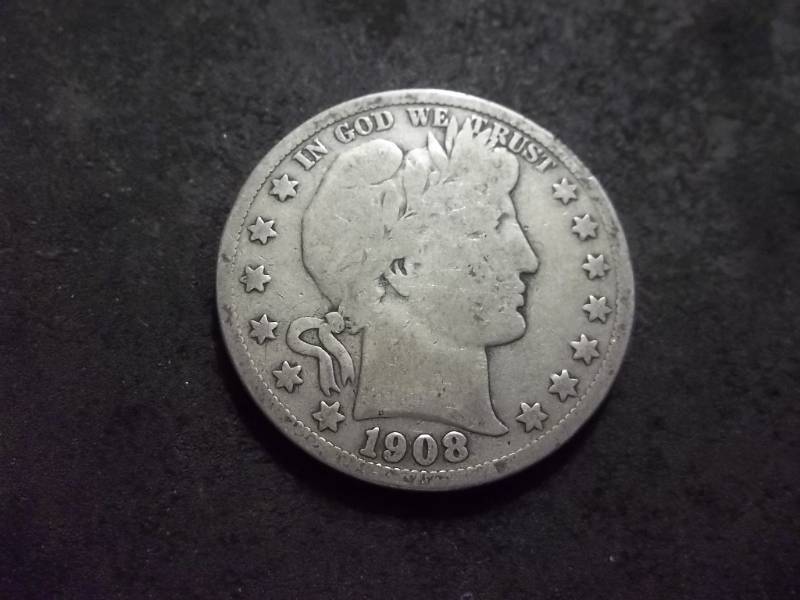 lot 86 image: 1908 S Barber Half Dollar