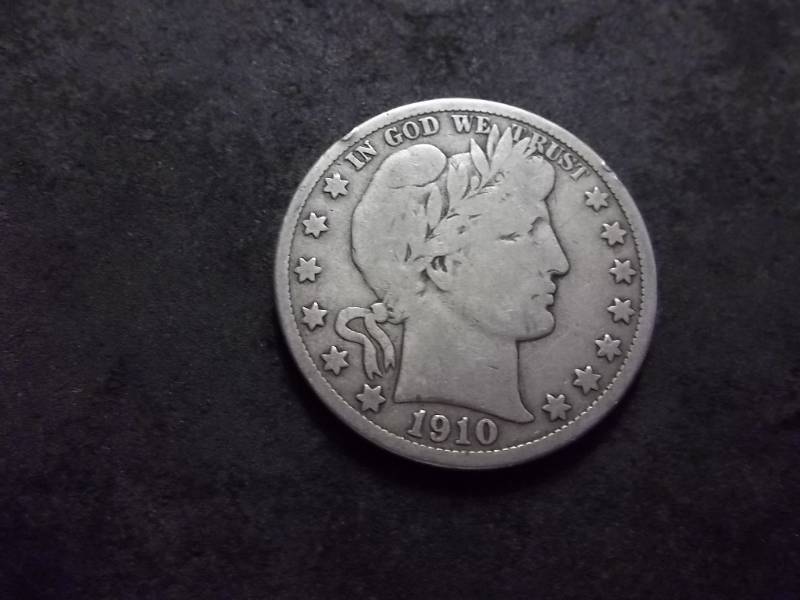 lot 90 image: 1910 S Barber Half Dollar