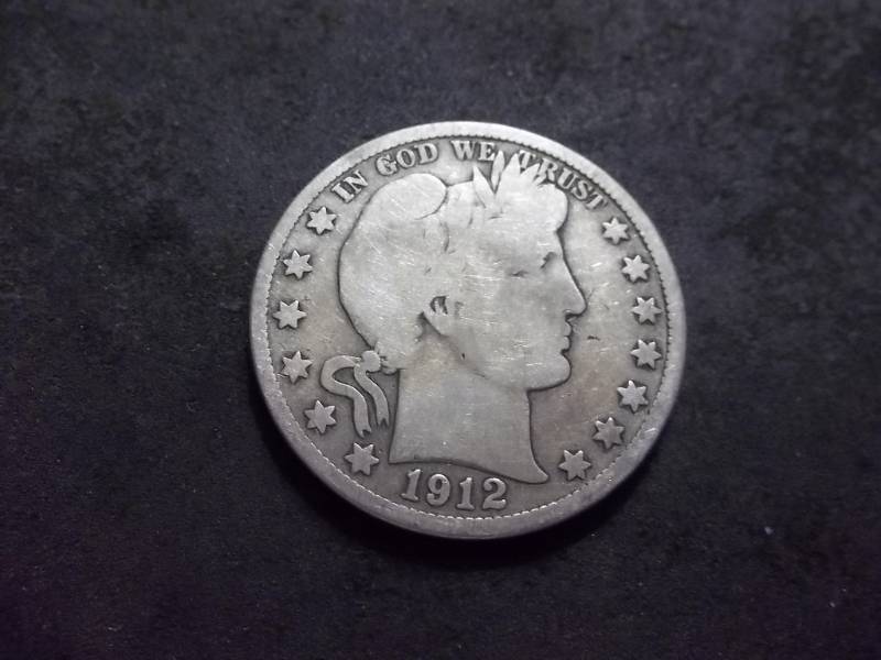 lot 94 image: 1912 D Barber Half Dollar