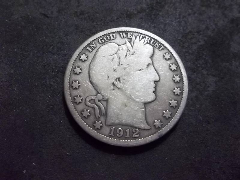 lot 95 image: 1912 S Barber Half Dollar