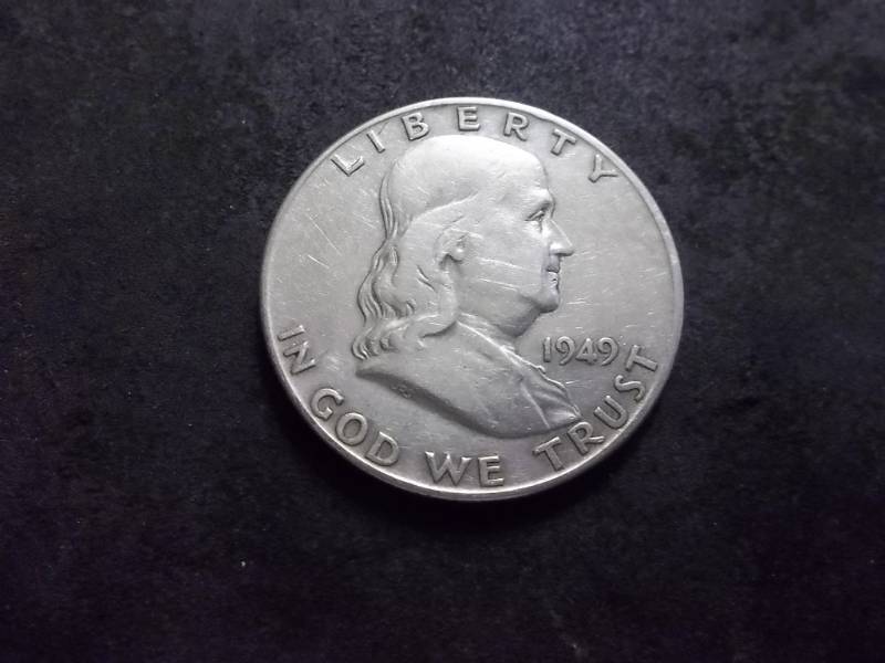 lot 102 image: 1949 D Franklin Half Dollar