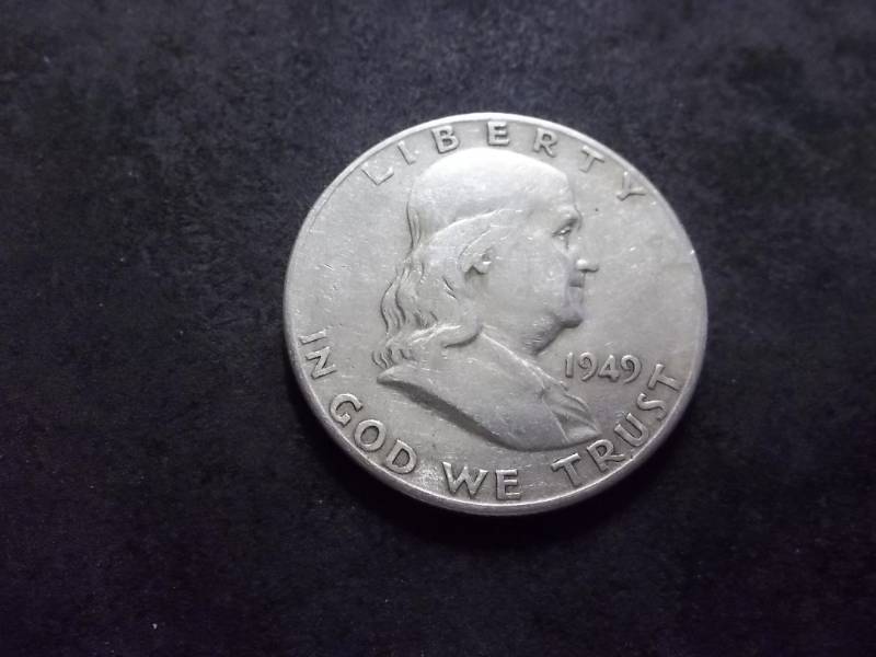 lot 103 image: 1949 S Franklin Half Dollar