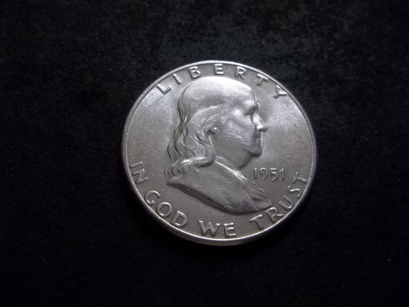 lot 106 image: 1951 S Franklin Half Dollar