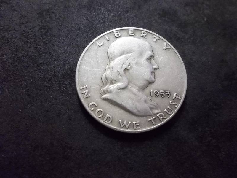 lot 110 image: 1953 D Franklin Half Dollar