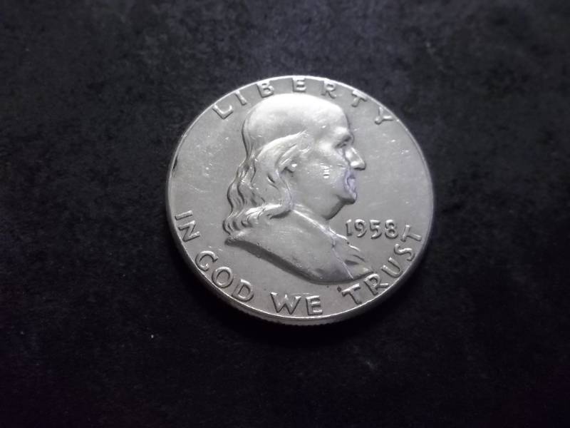 lot 118 image: 1958 Franklin Half Dollar