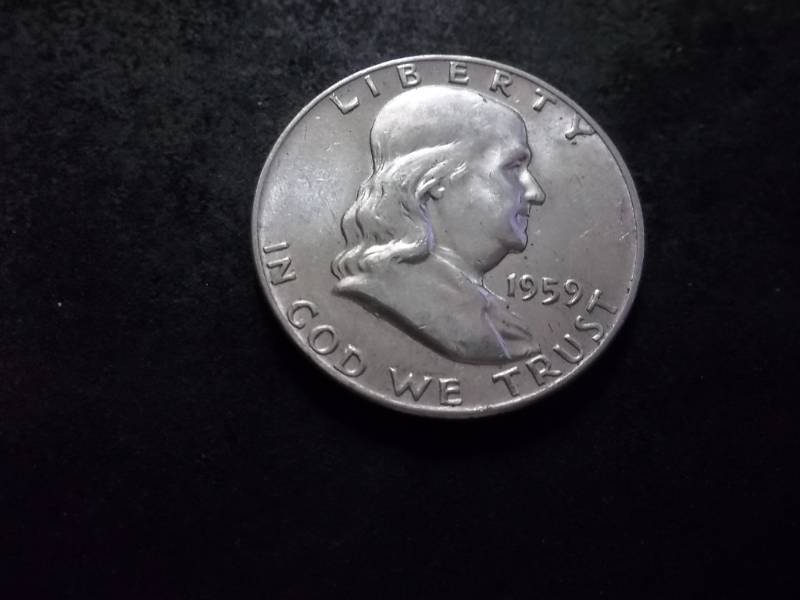 lot 120 image: 1959 D Franklin Half Dollar