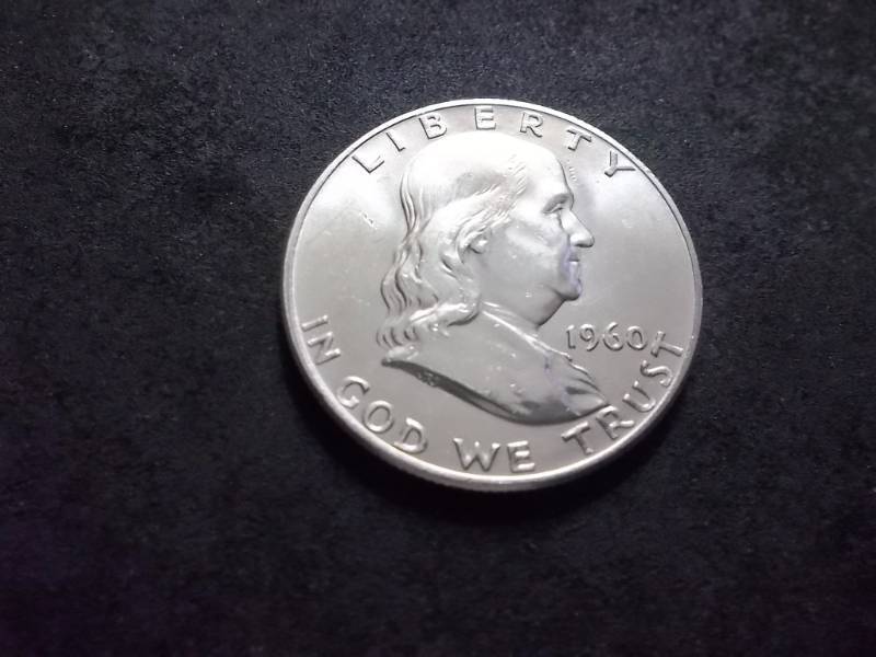 lot 122 image: 1960 D Franklin Half Dollar