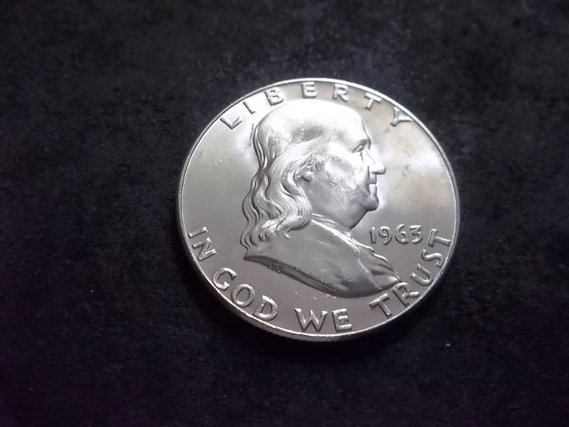 lot 127 image: 1963 D Franklin Half Dollar