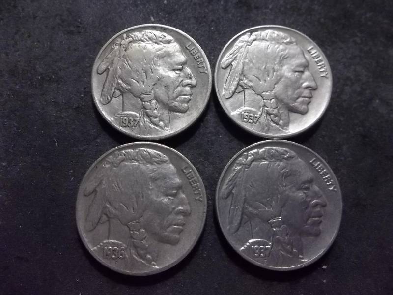 lot 133 image: 1936, 1937, 1937 D, 1937 D Buffalo Nickels