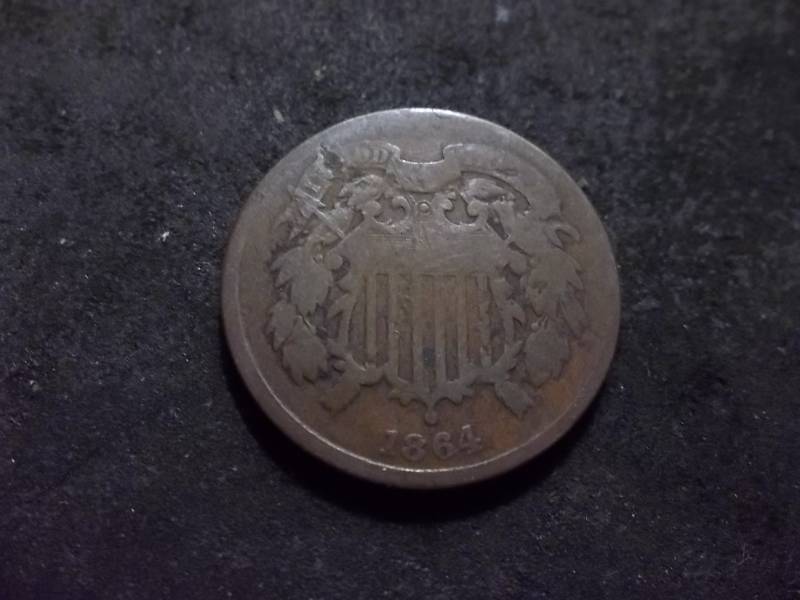 lot 137 image: 1864 2-Cent Piece