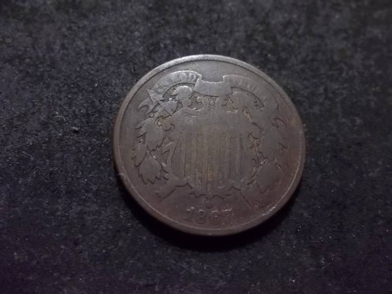 lot 138 image: 1867 2-Cent Piece