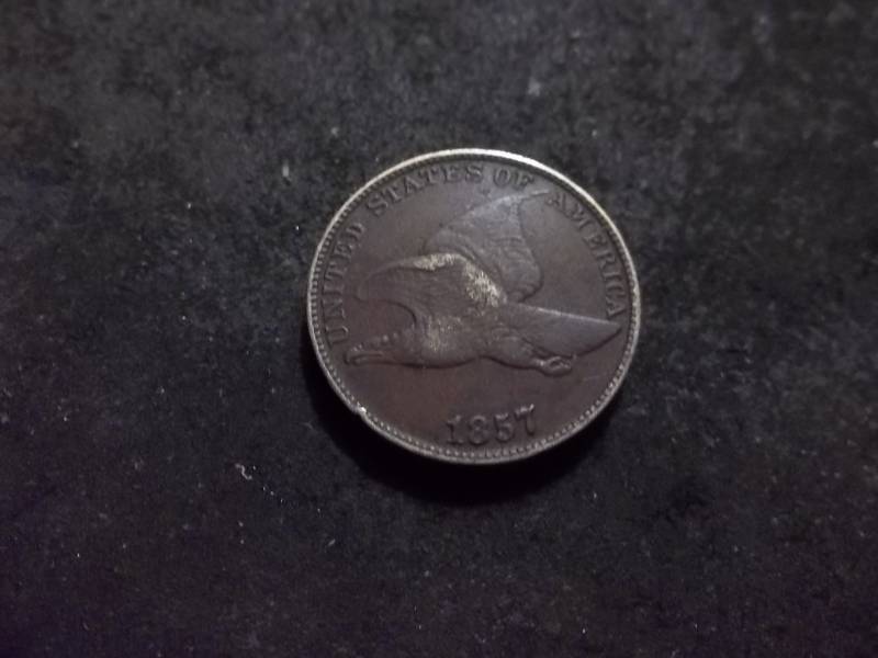 lot 140 image: 1857 Flying Eagle Cent