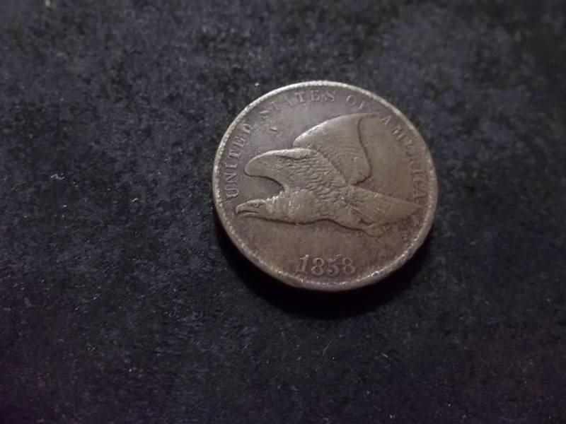 lot 141 image: 1858 Flying Eagle Cent Small Letters