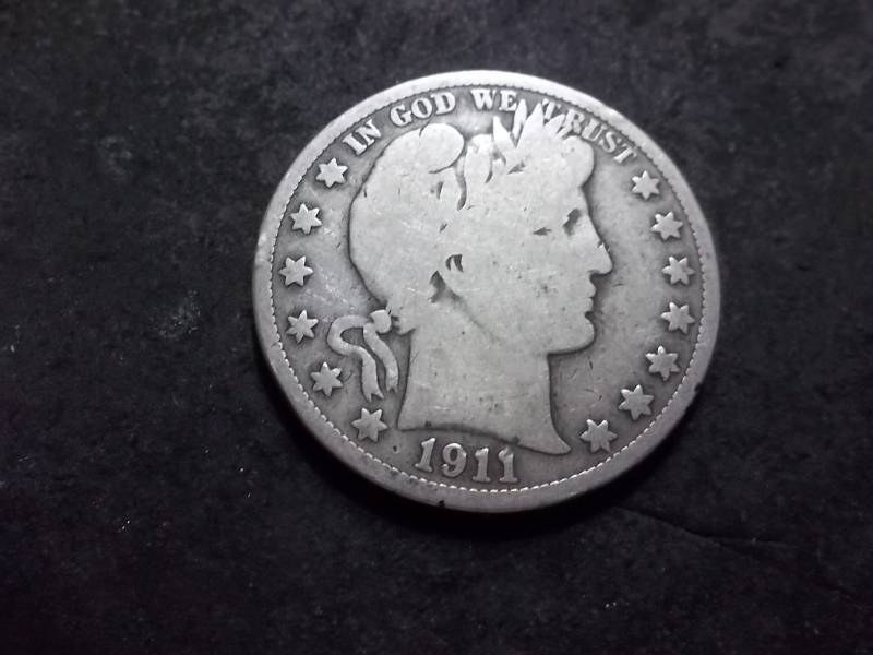 lot 92 image: 1911 S Barber Half Dollar
