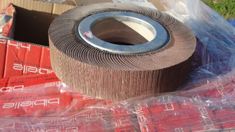 MISC. FLAP WHEELS  VARIOUS GRITS, 10 o.d.  4 i.d.