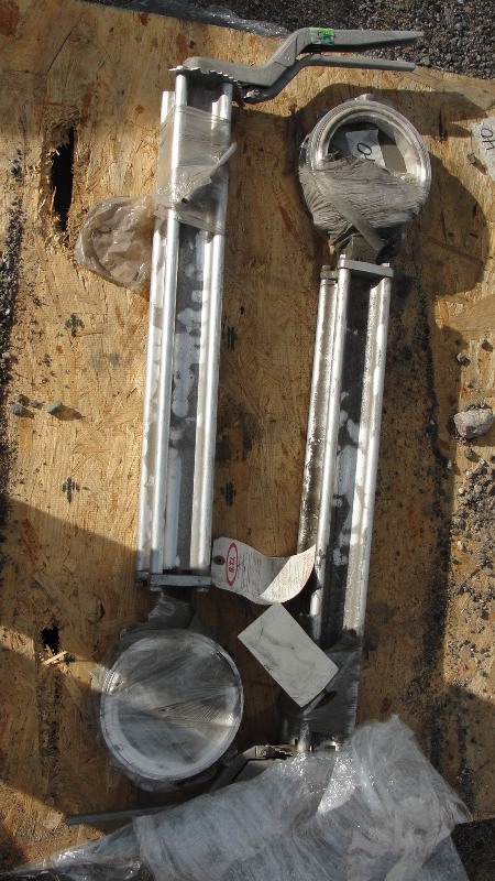 B.T.I. BUTTERFLY VALVES W 5 ALUMINUM BODY  SS DISC EXTENDED LENGTH