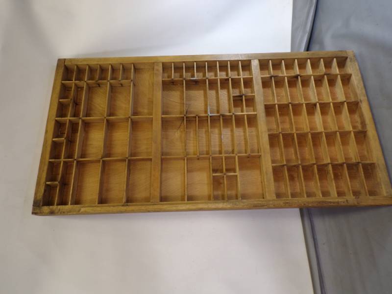 lot 96 image: Vintage Type Set Drawer