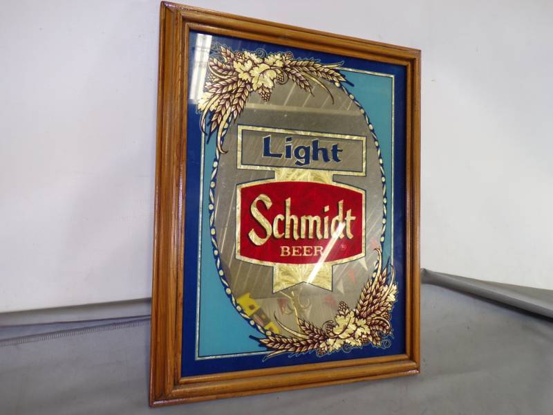 lot 33 image: Beer Mirror Schmidt Light Beer