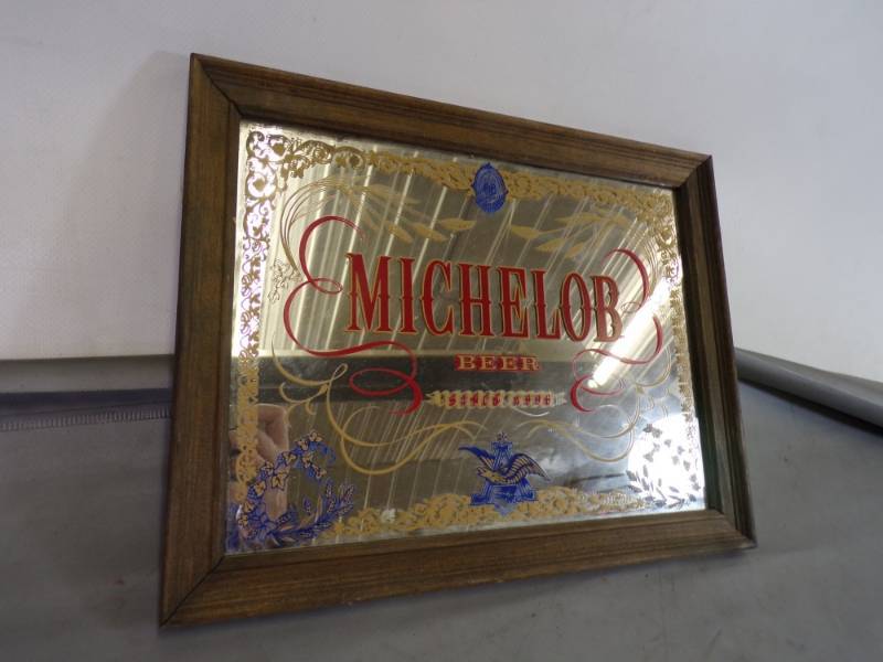 lot 34 image: Michelob Beer Mirror