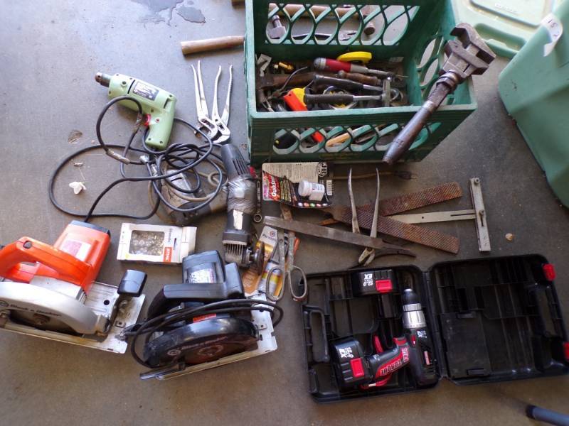 lot 56 image: Large Group of Tools including Saws, Hammers, Drills and more