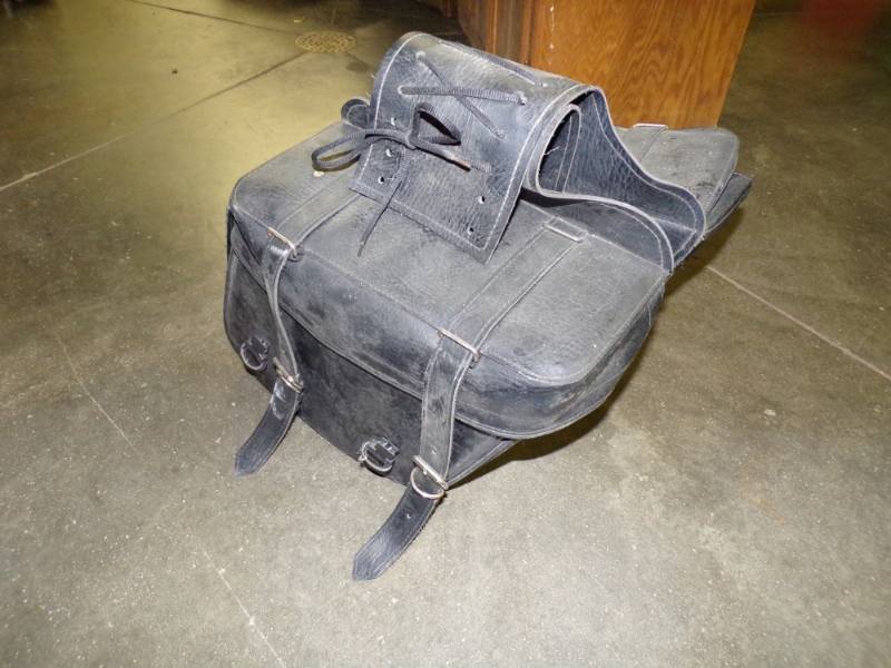 lot 107 image: Pair of Universal Motorcycle Saddle Bags