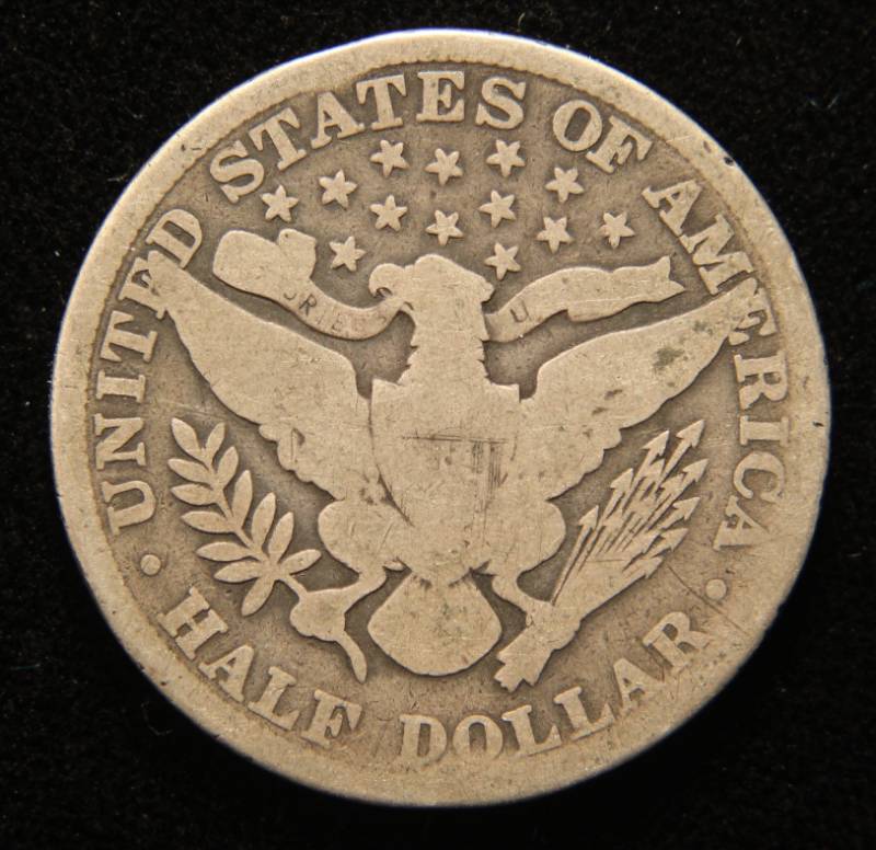 lot 31 image: 1901 BARBER SILVER HALF DOLLAR