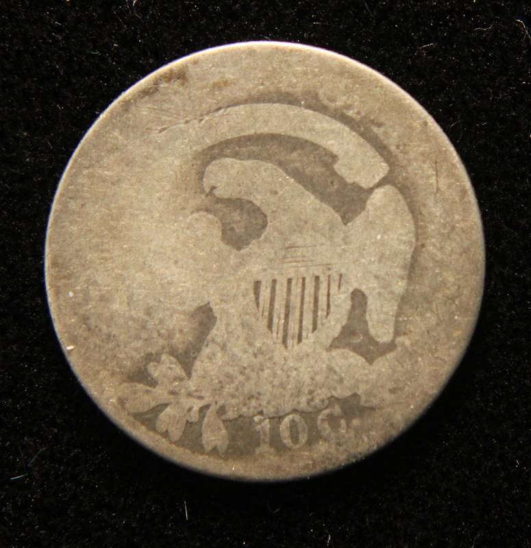 lot 38 image: 1835 US CAPPED BUST DIME