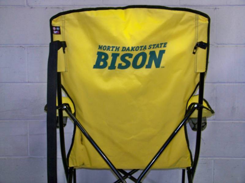 lot 39 image: NDSU (North Dakota State University) High Back Chair with Carrying Bag