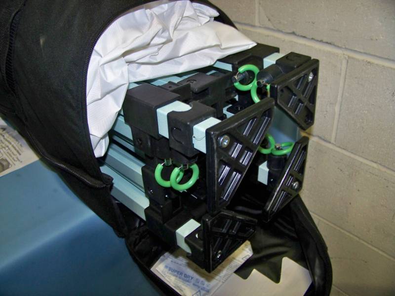 lot 45 image: Caravan Canopy Sports, 7 x 10, Canopy and Frame in Carrying Bag with Wheels